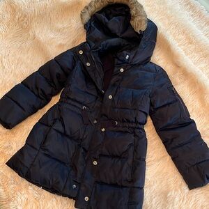Gap kids girls puffer coat with hood